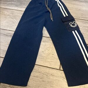 Disney Mickey For Kids Vintage Mouse Gear Blue Sweatpants Joggers 6X